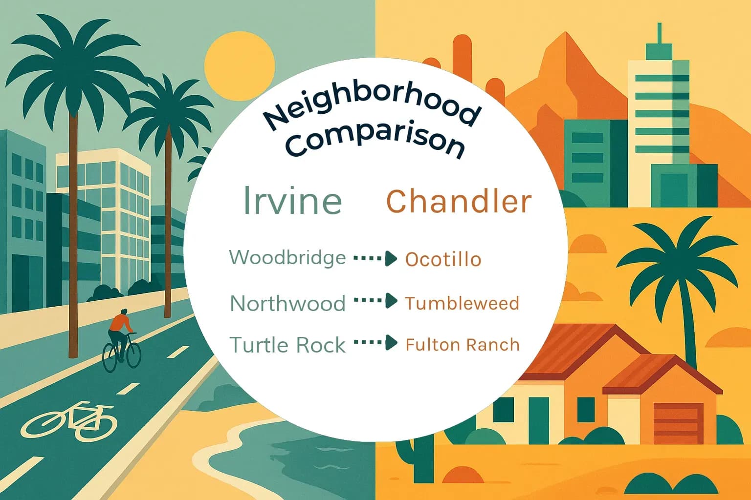 Irvine vs Chandler Neighborhood Comparison