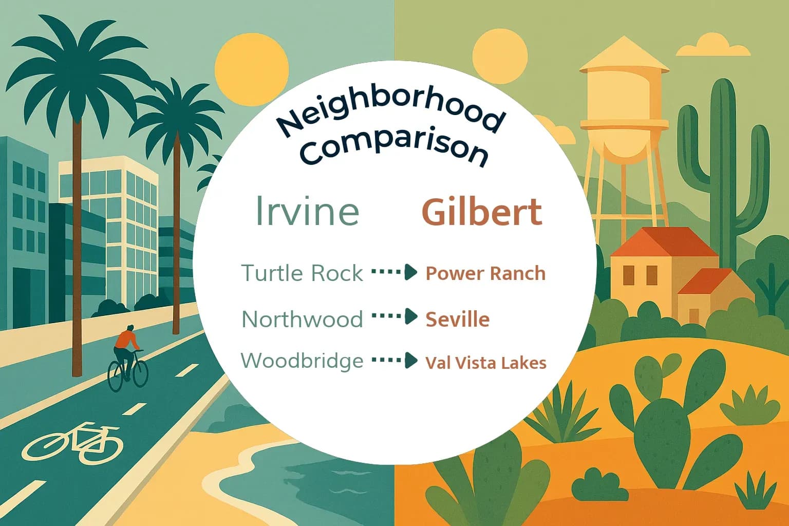 Irvine vs Gilbert Neighborhood Comparison