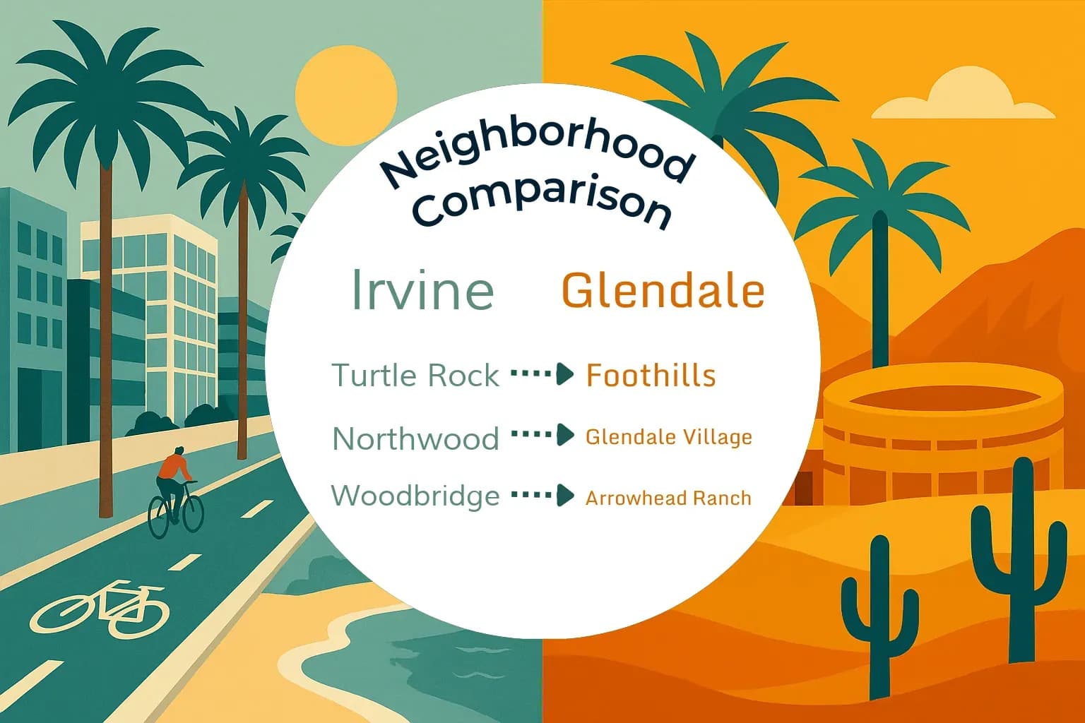 Irvine vs Glendale Neighborhood Comparison
