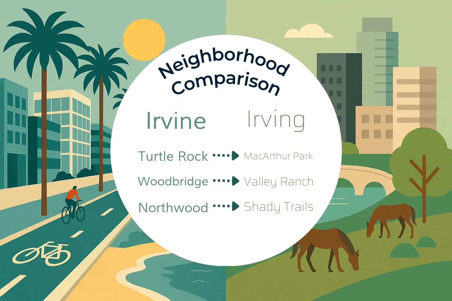 Irvine vs Irving Neighborhood Comparison