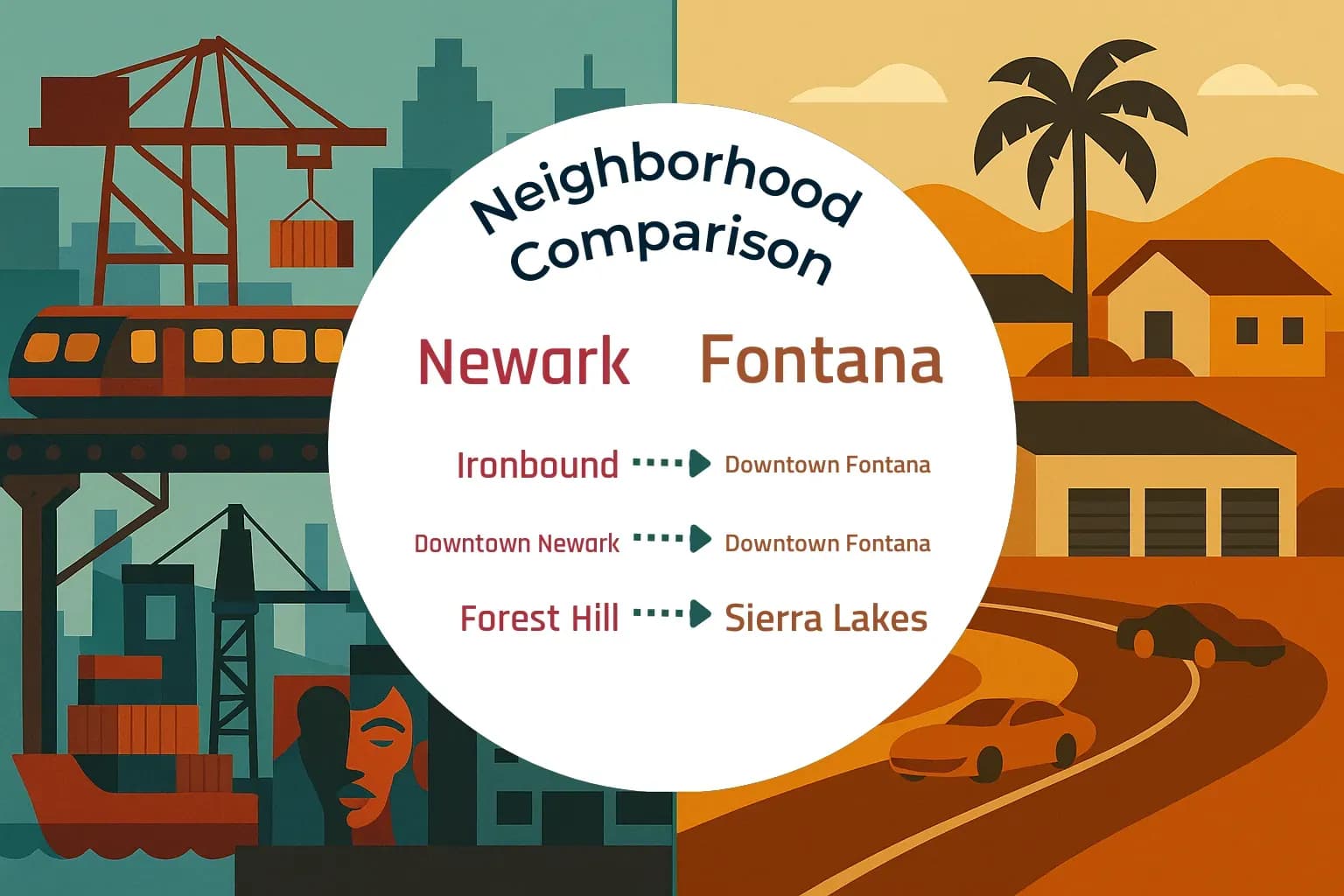 Newark vs Fontana Neighborhood Comparison
