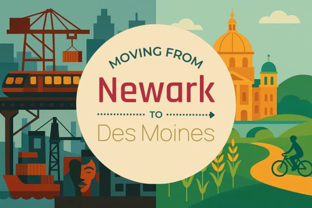 Moving from Newark to Des Moines