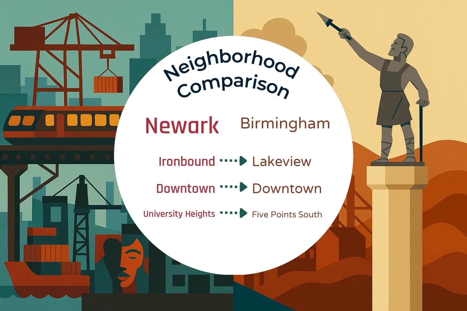 Newark vs Birmingham Neighborhood Comparison