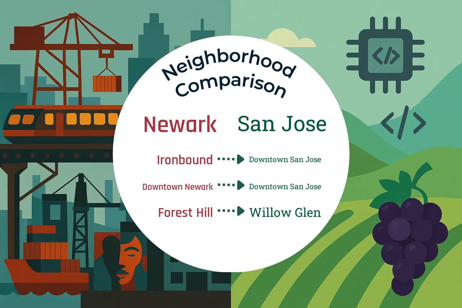Newark vs San Jose Neighborhood Comparison