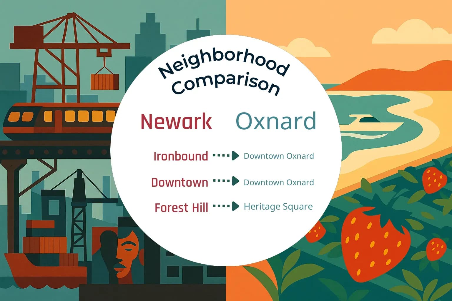 Newark vs Oxnard Neighborhood Comparison