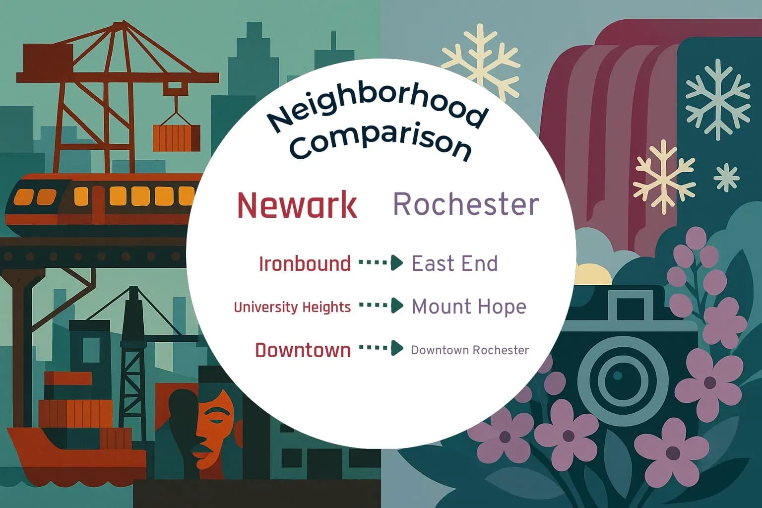 Newark vs Rochester Neighborhood Comparison