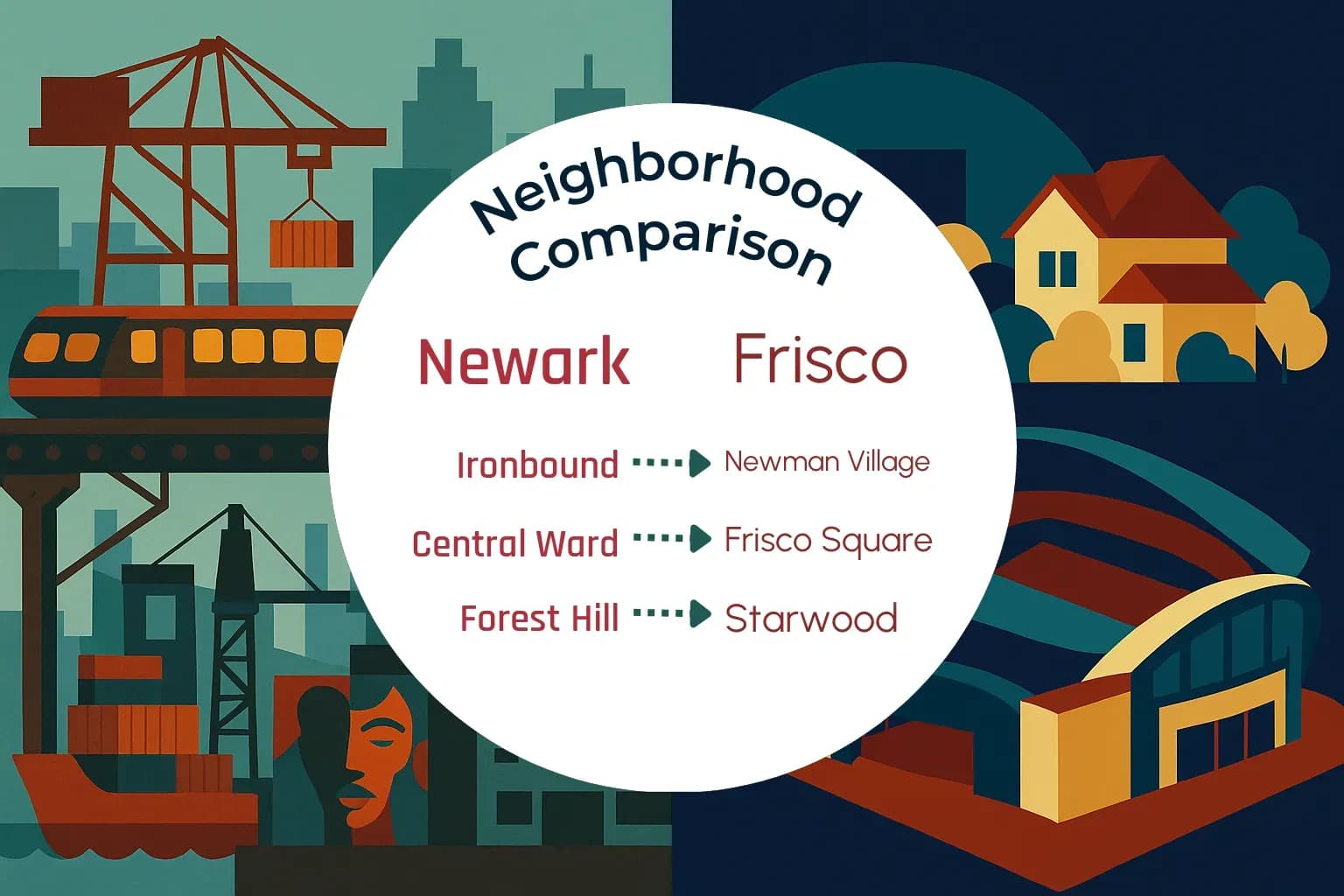 Newark vs Frisco Neighborhood Comparison