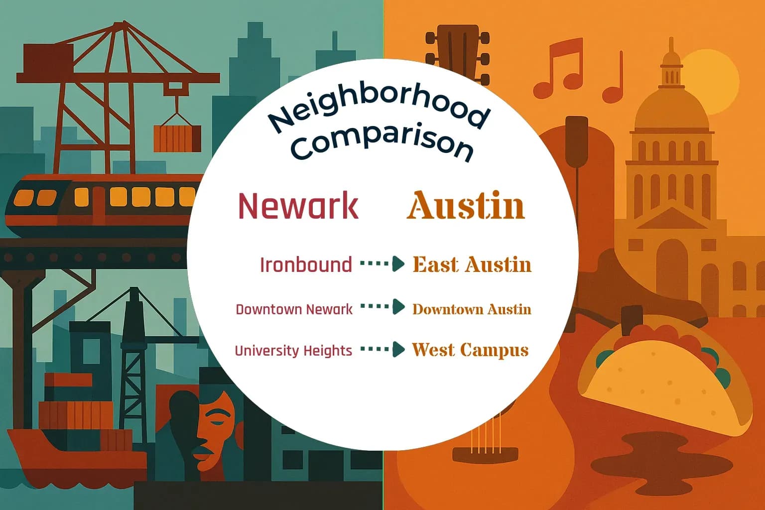 Newark vs Austin Neighborhood Comparison
