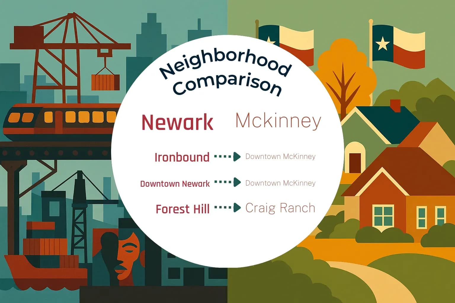 Newark vs Mckinney Neighborhood Comparison