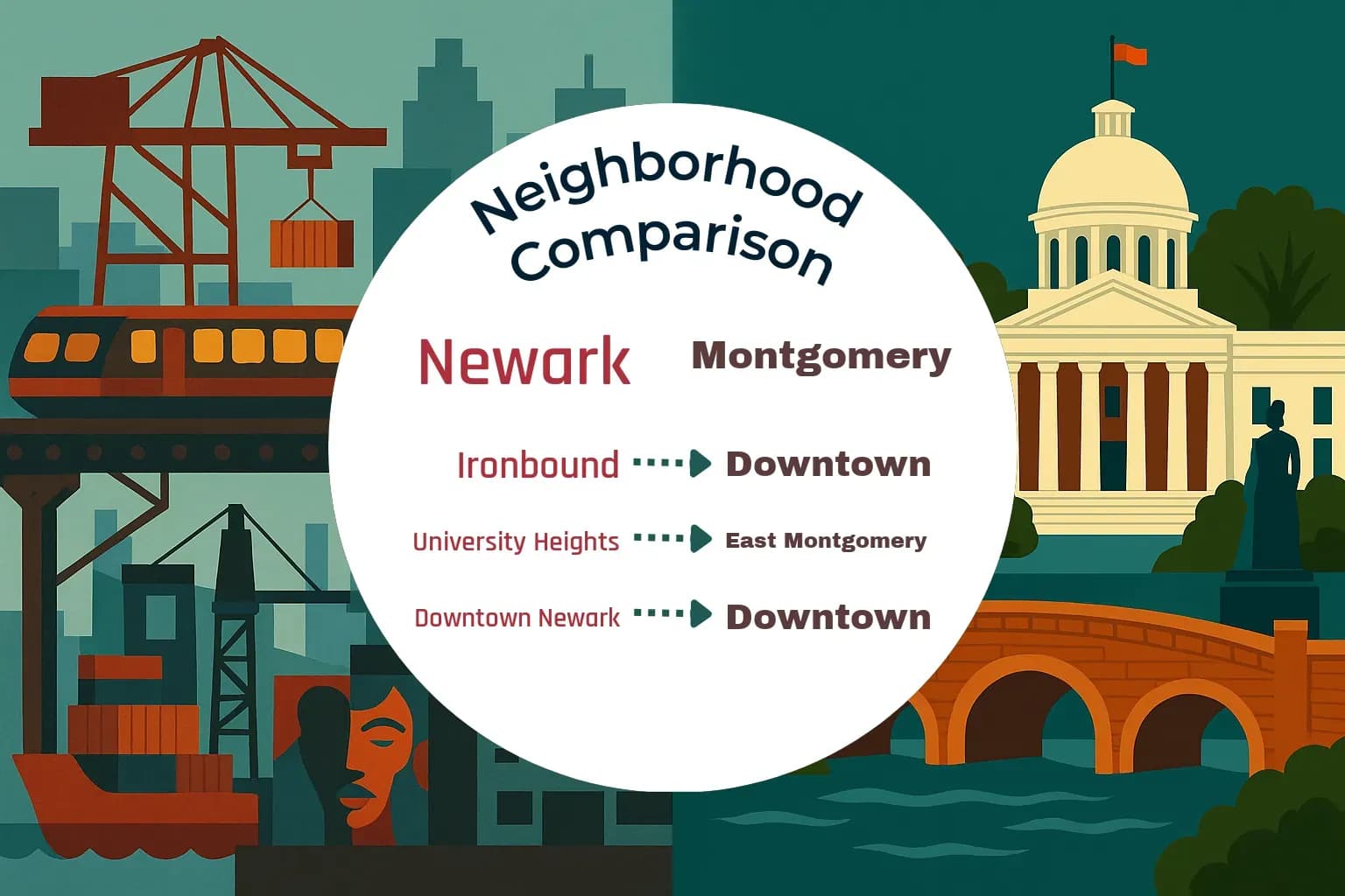 Newark vs Montgomery Neighborhood Comparison
