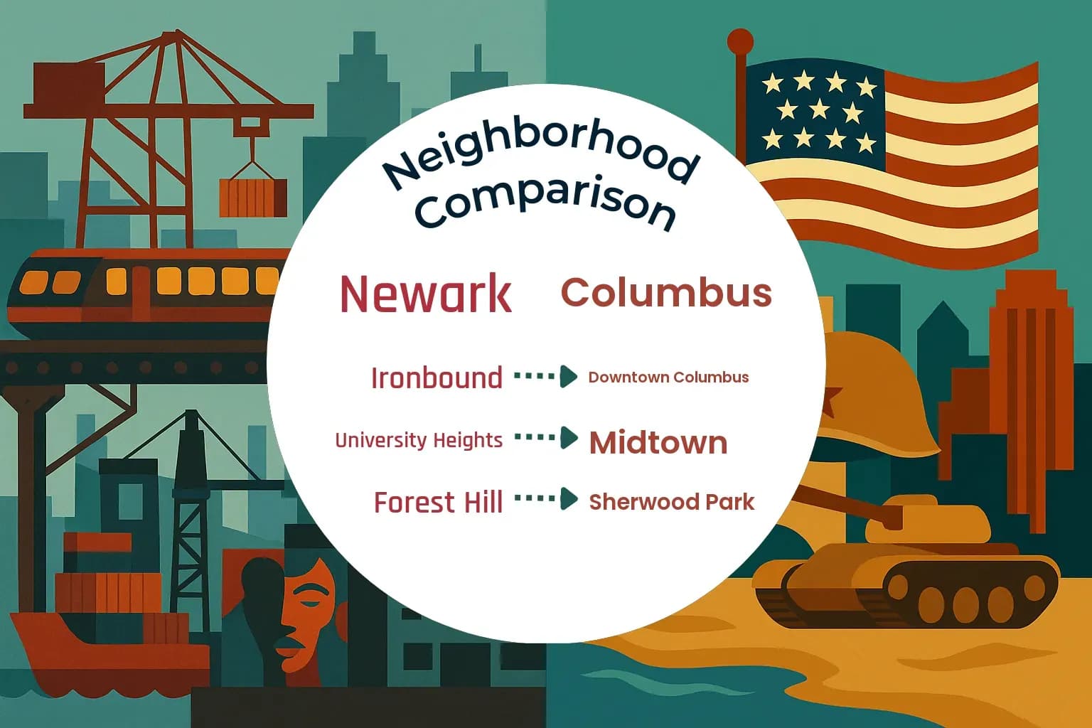 Newark vs Columbus Neighborhood Comparison