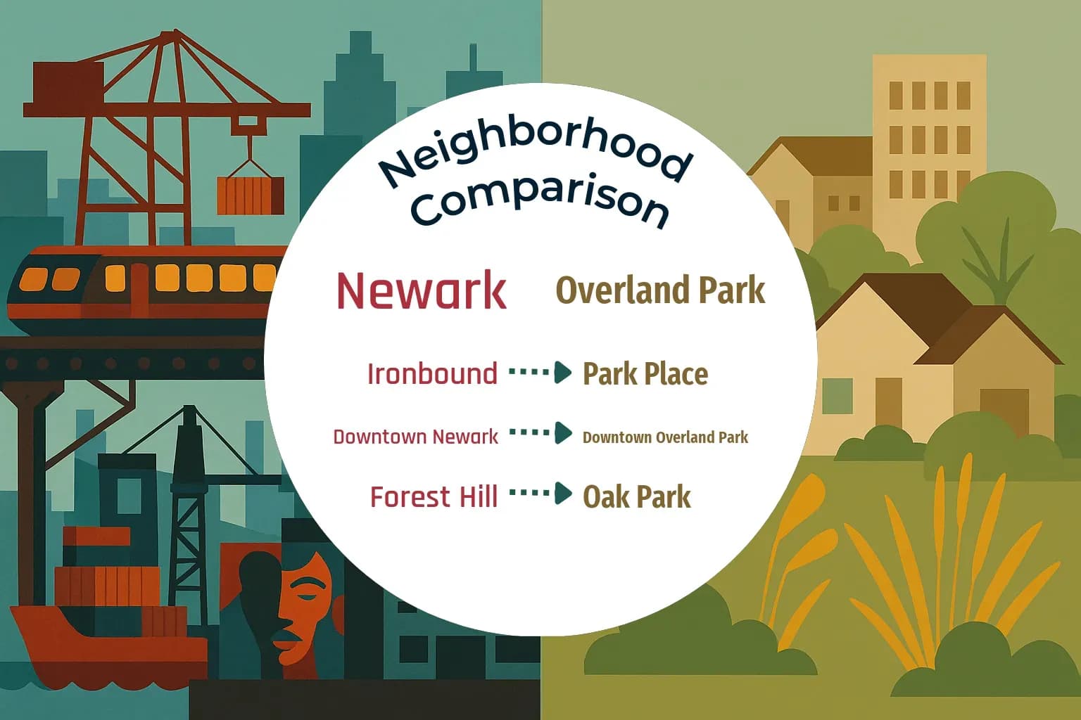 Newark vs Overland Park Neighborhood Comparison