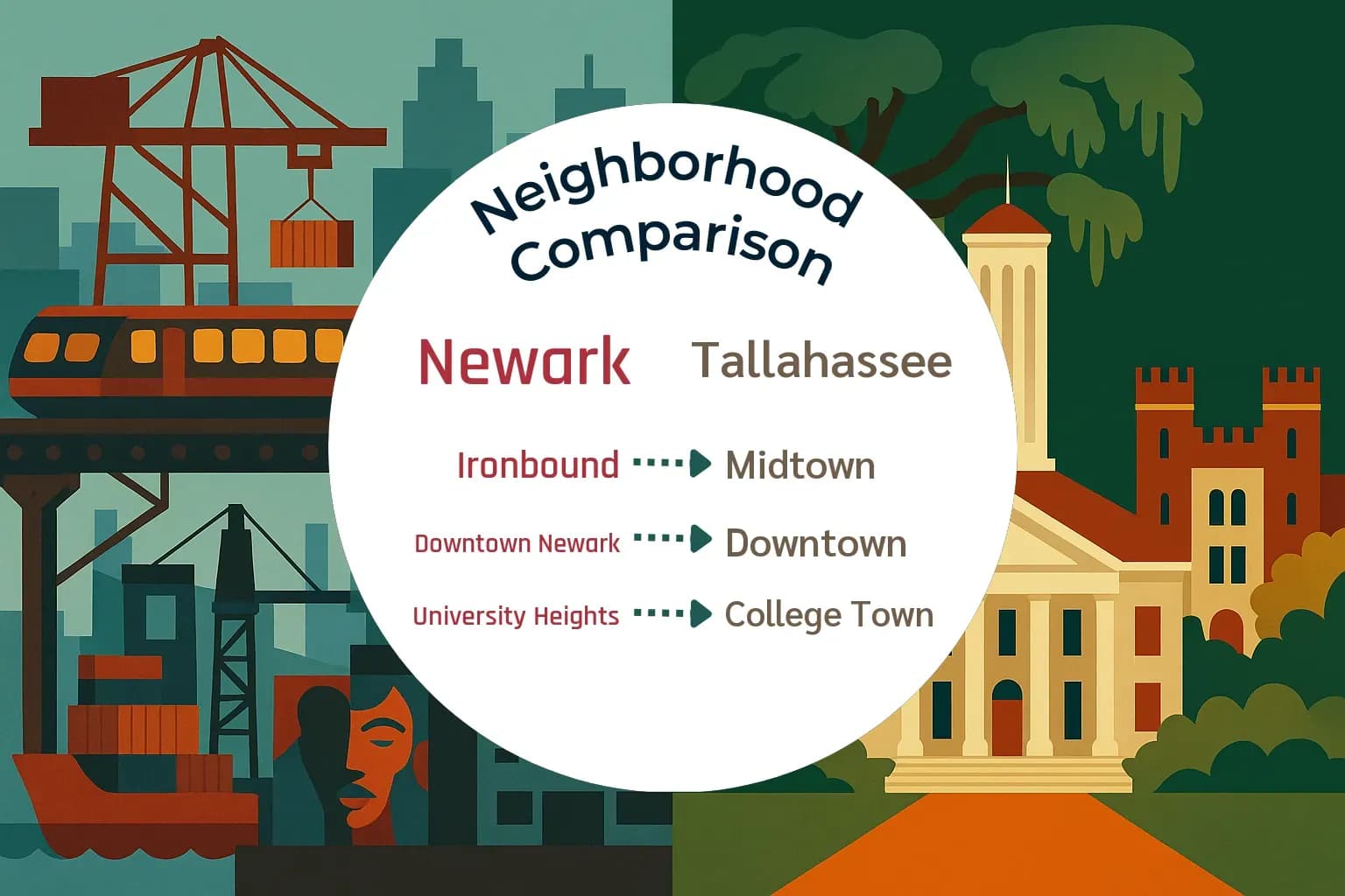 Newark vs Tallahassee Neighborhood Comparison