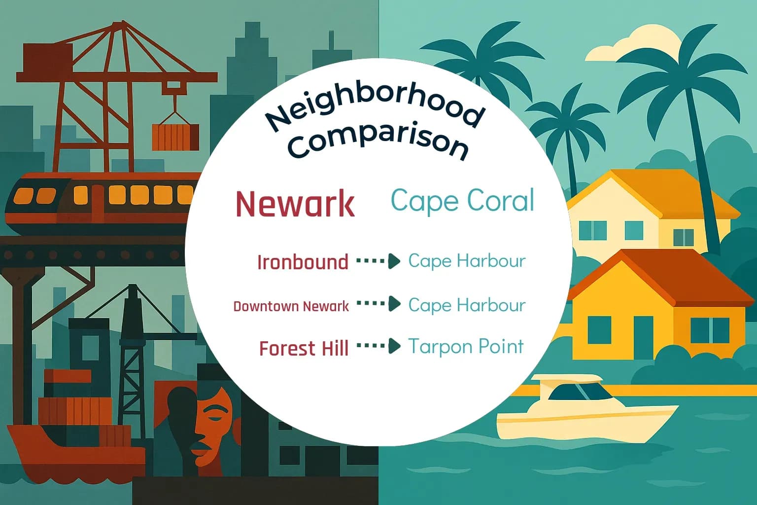 Newark vs Cape Coral Neighborhood Comparison