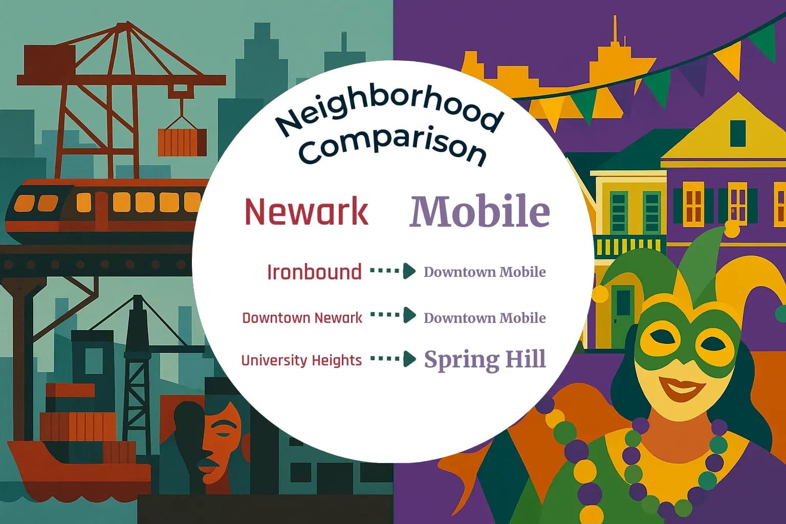 Newark vs Mobile Neighborhood Comparison