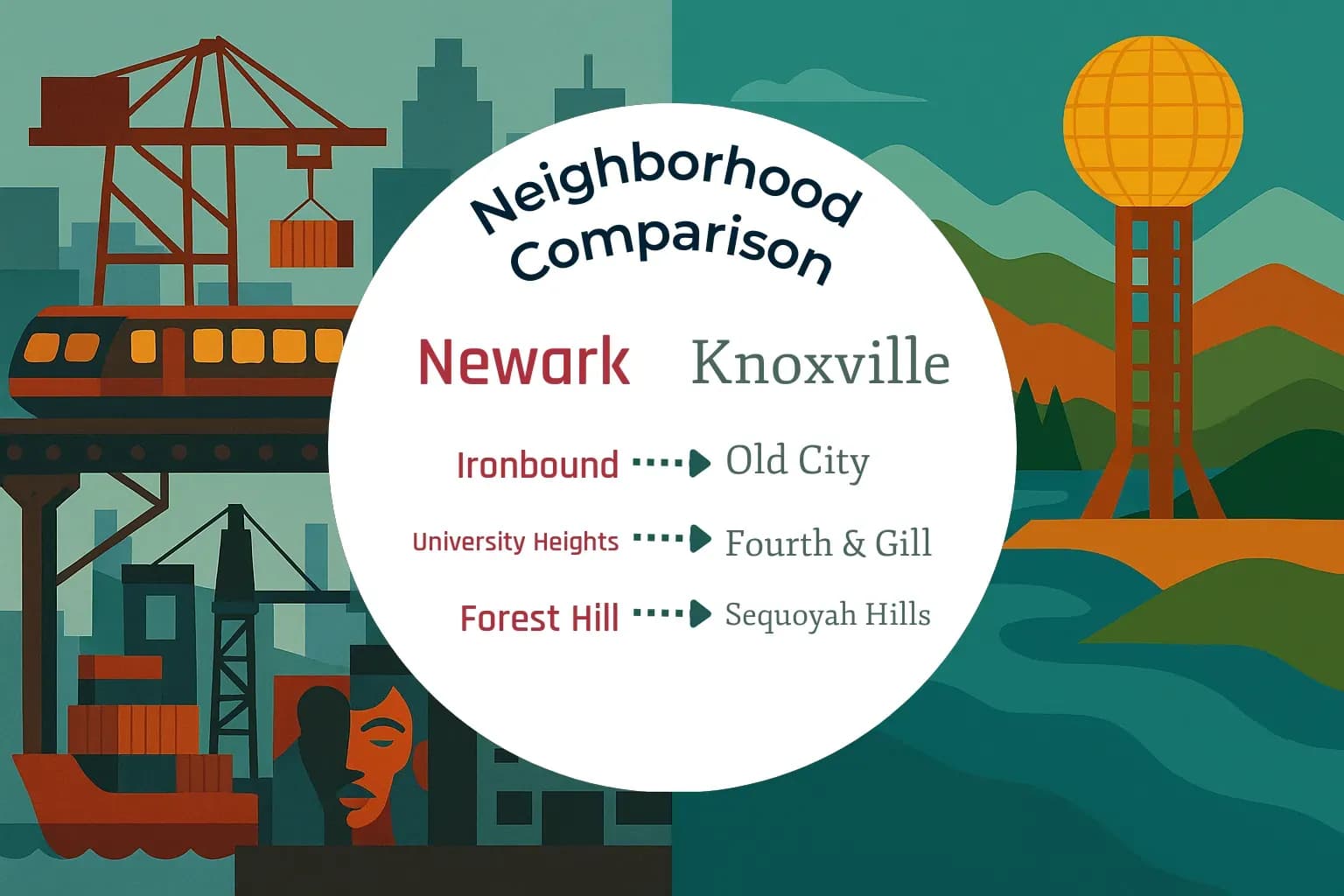 Newark vs Knoxville Neighborhood Comparison