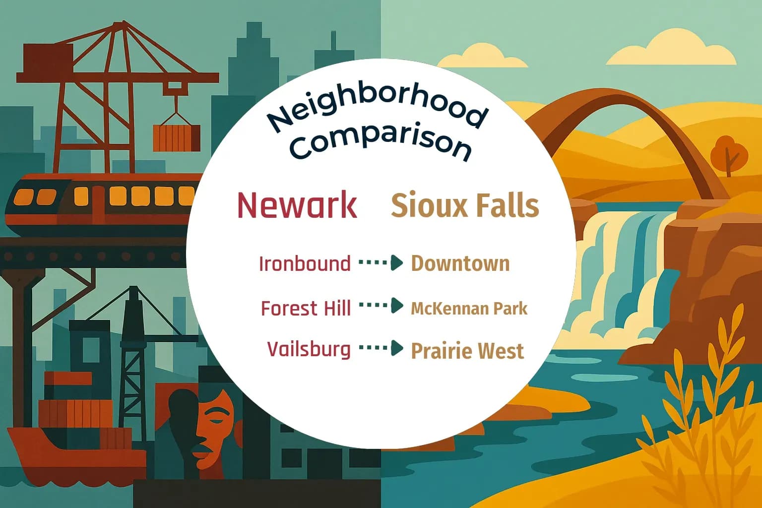 Newark vs Sioux Falls Neighborhood Comparison