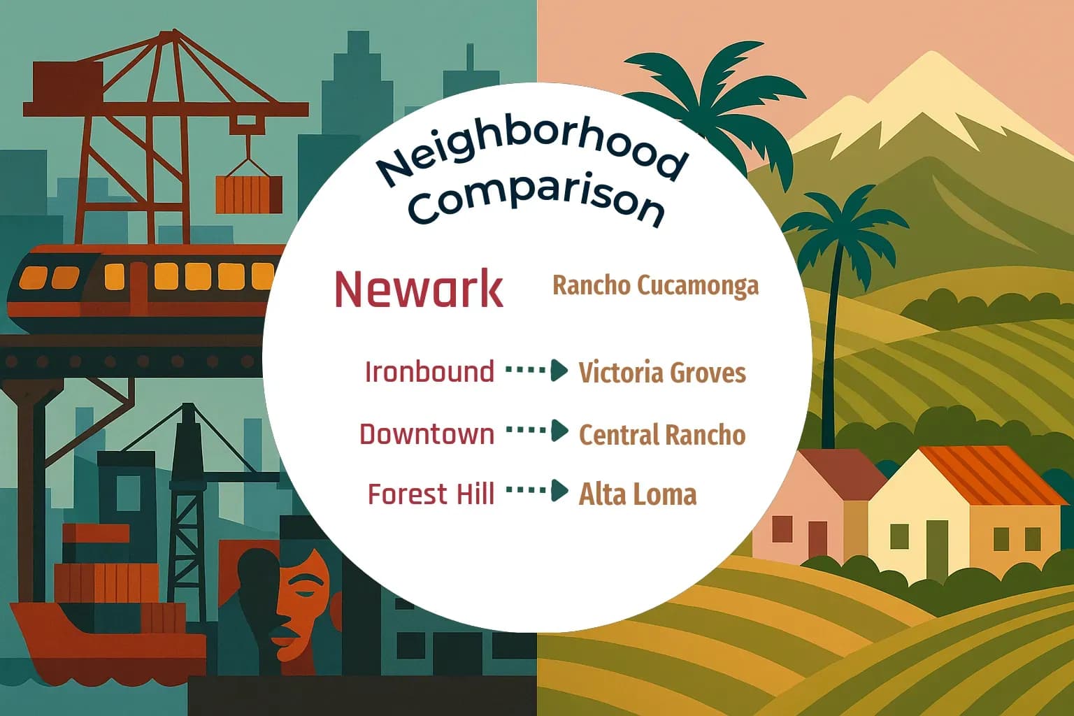 Newark vs Rancho Cucamonga Neighborhood Comparison