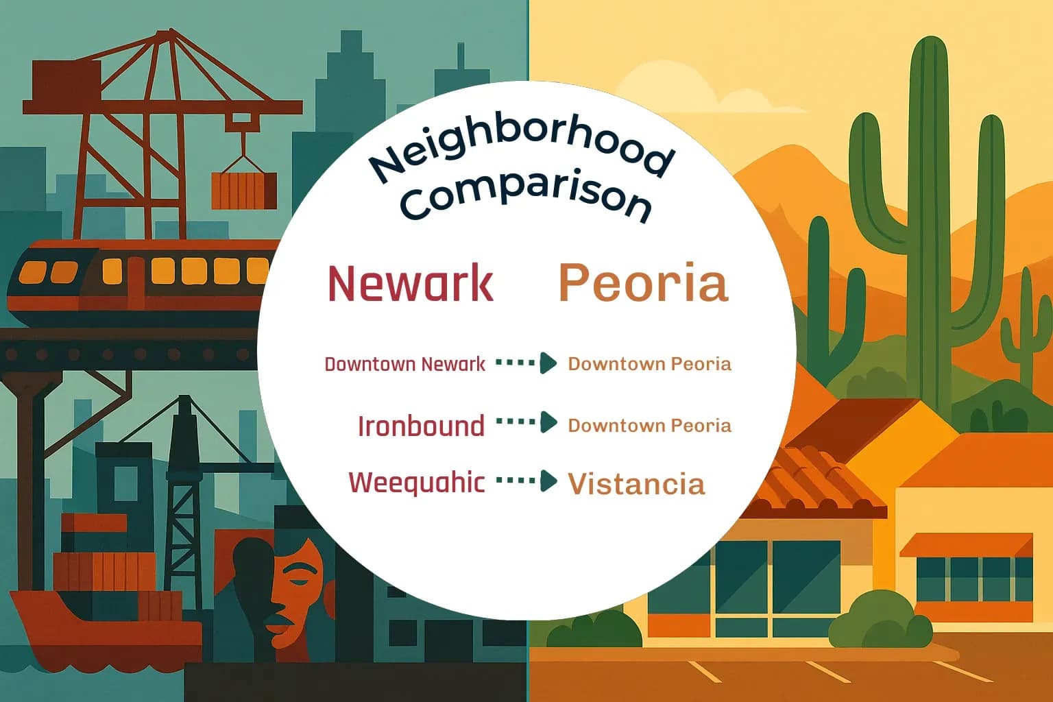 Newark vs Peoria Neighborhood Comparison