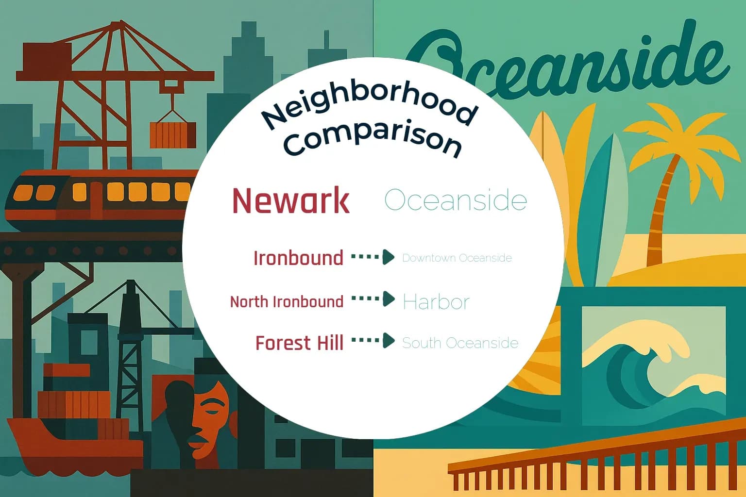 Newark vs Oceanside Neighborhood Comparison