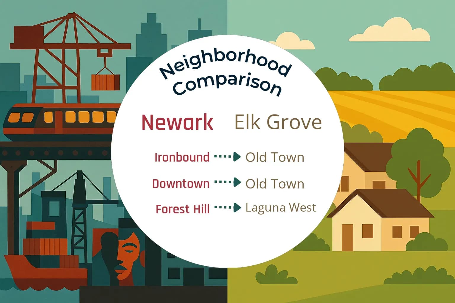 Newark vs Elk Grove Neighborhood Comparison
