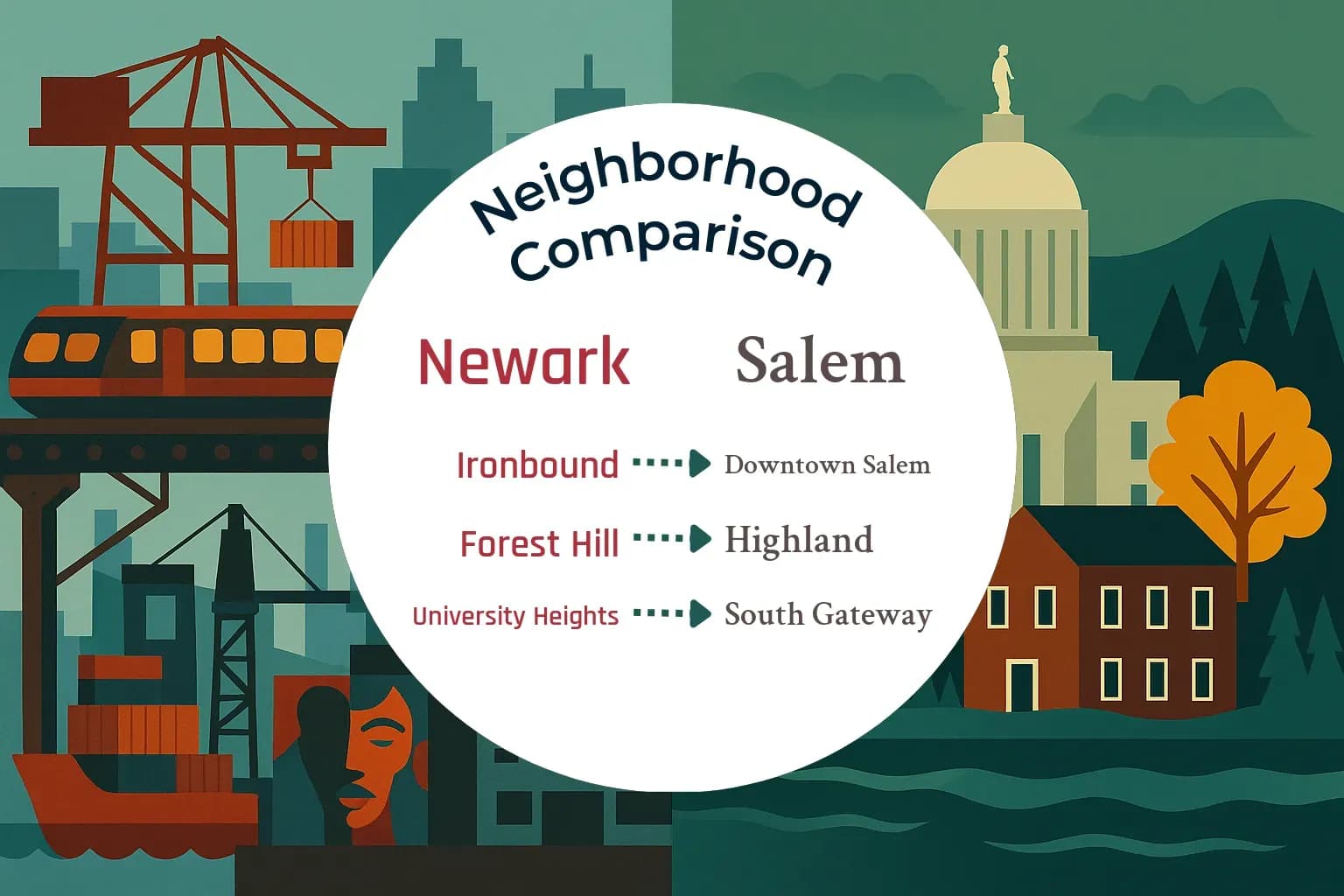 Newark vs Salem Neighborhood Comparison