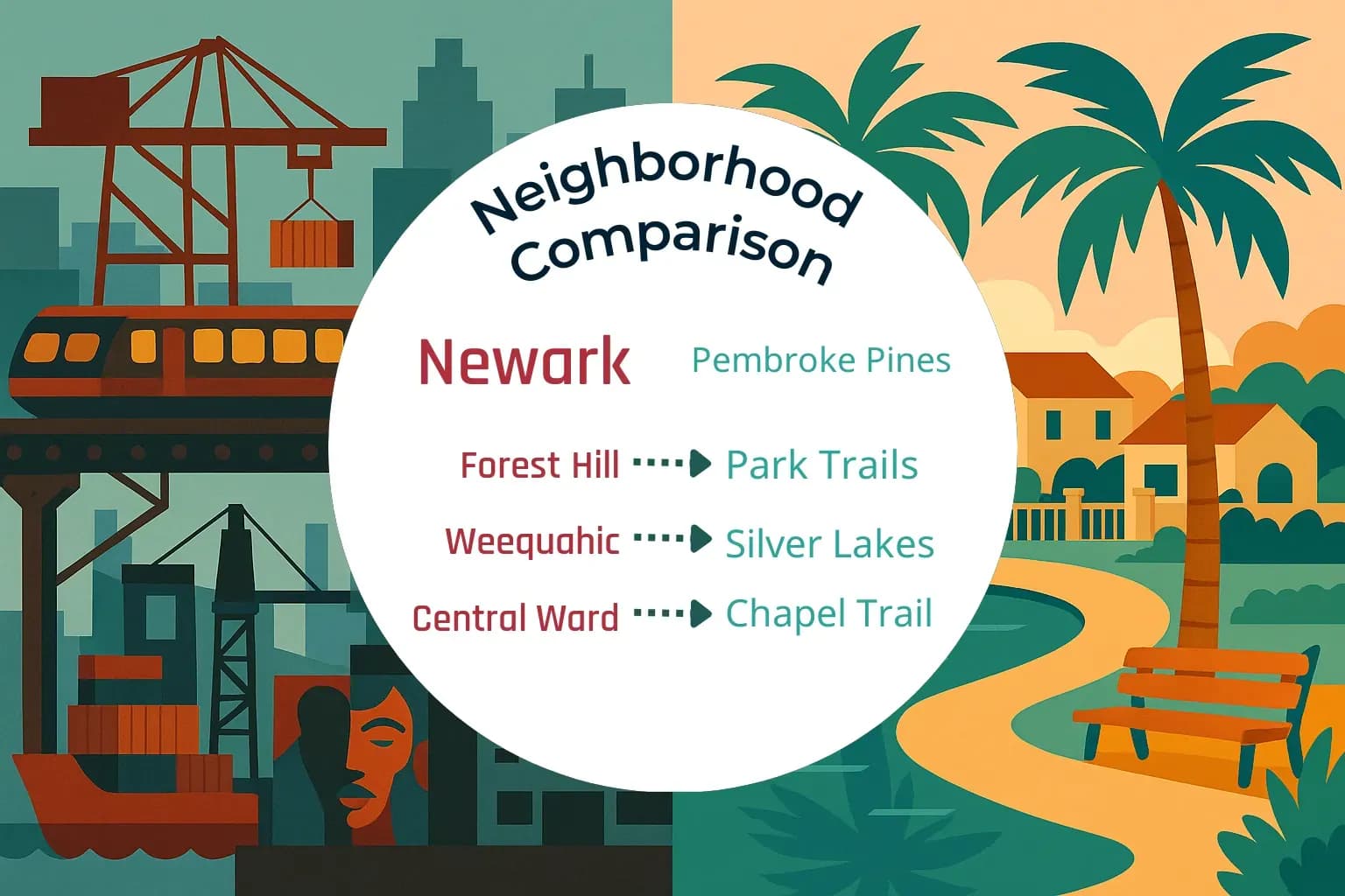 Newark vs Pembroke Pines Neighborhood Comparison