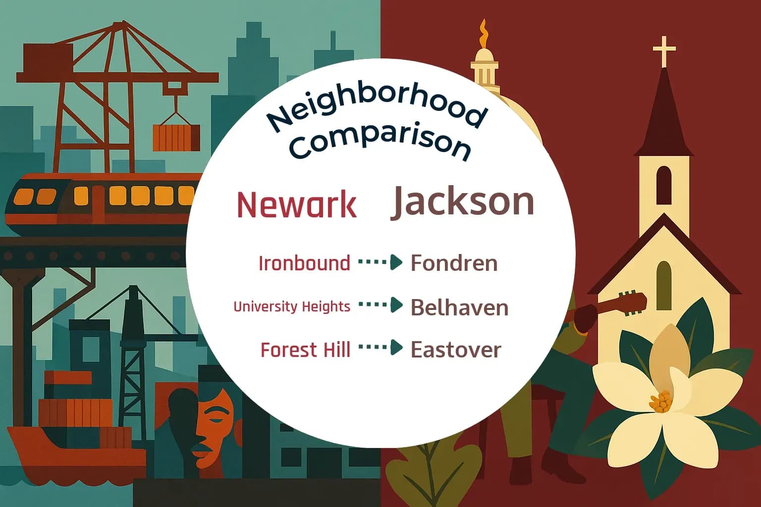 Newark vs Jackson Neighborhood Comparison