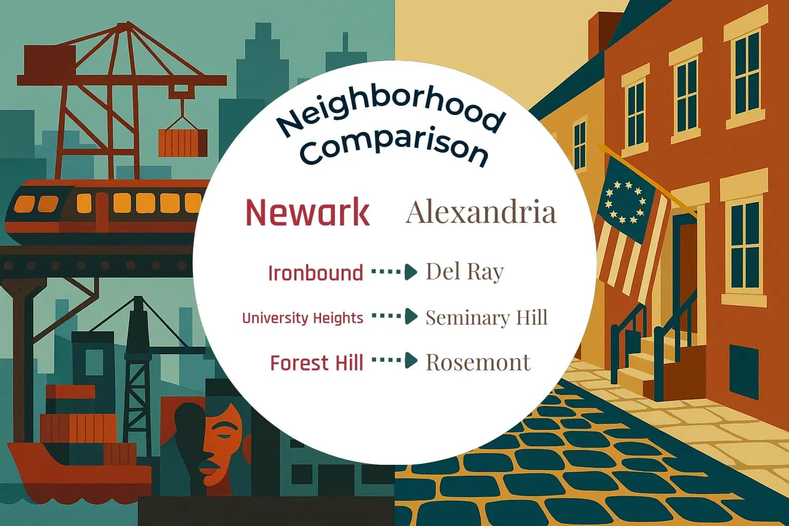 Newark vs Alexandria Neighborhood Comparison