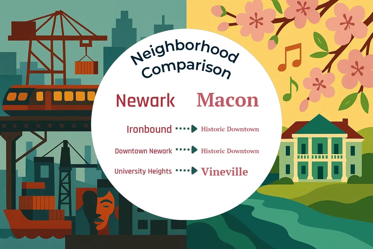Newark vs Macon Neighborhood Comparison