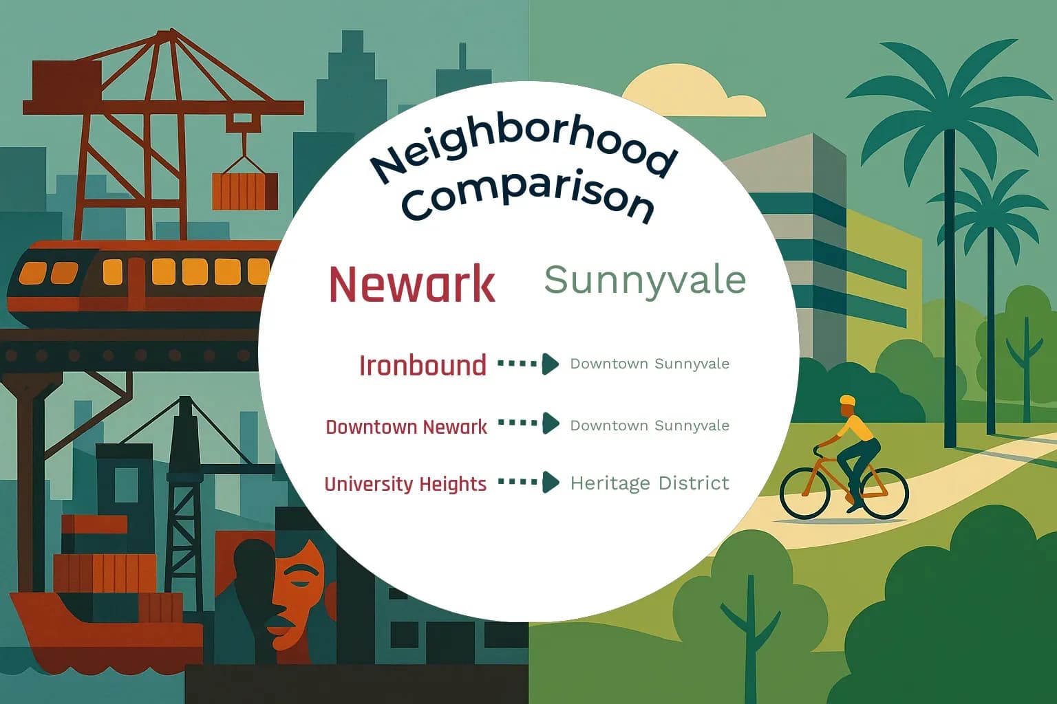 Newark vs Sunnyvale Neighborhood Comparison