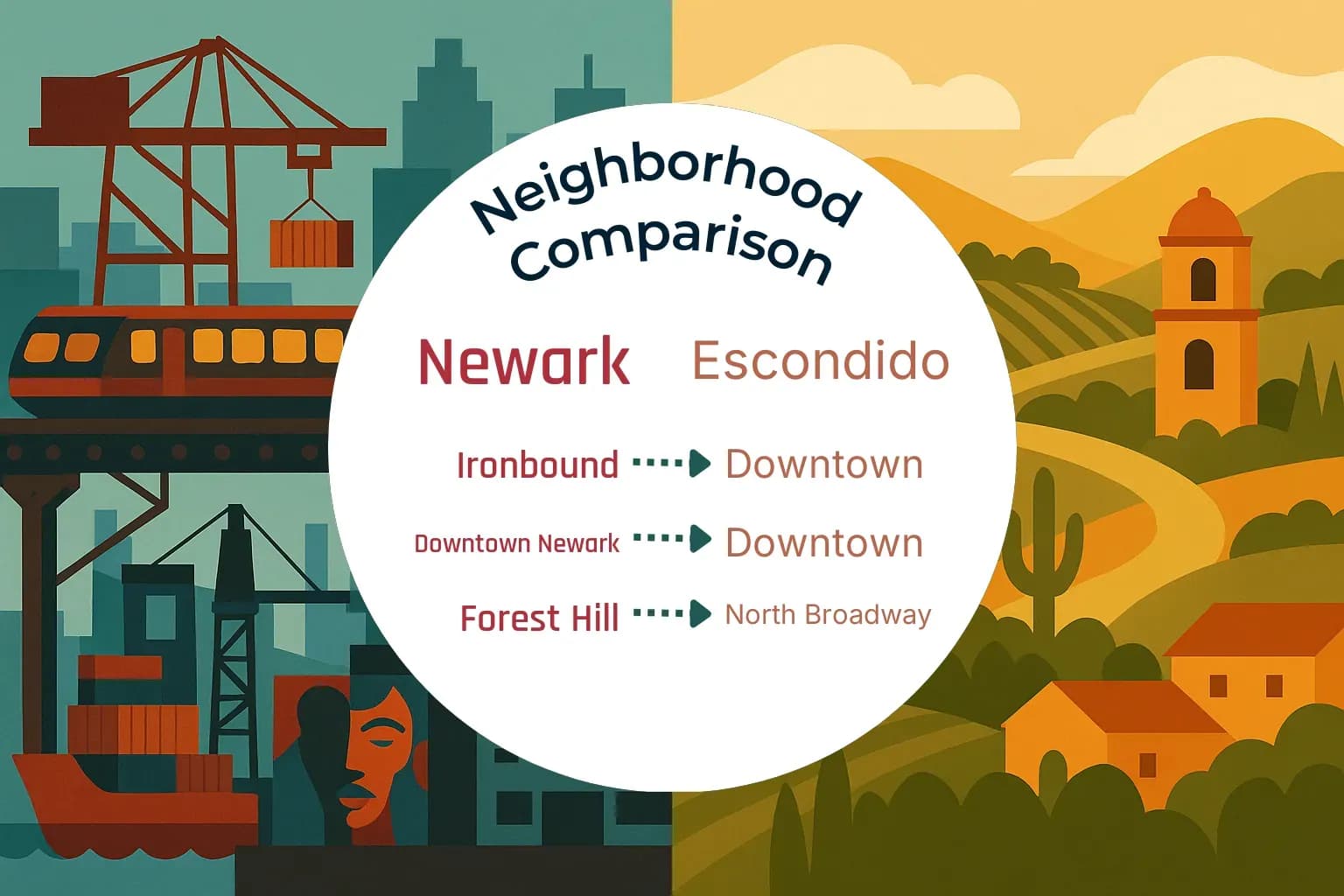 Newark vs Escondido Neighborhood Comparison