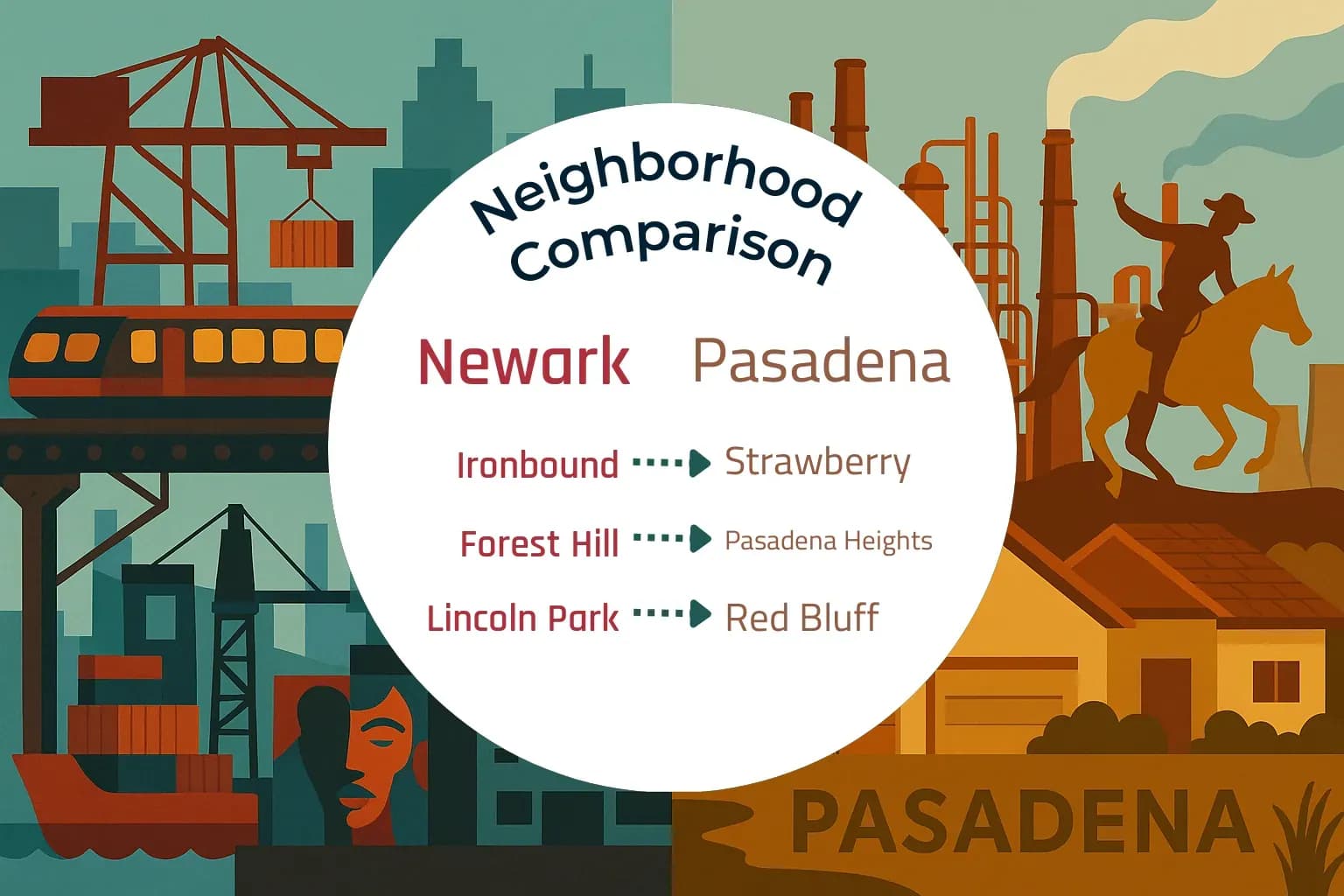Newark vs Pasadena Neighborhood Comparison