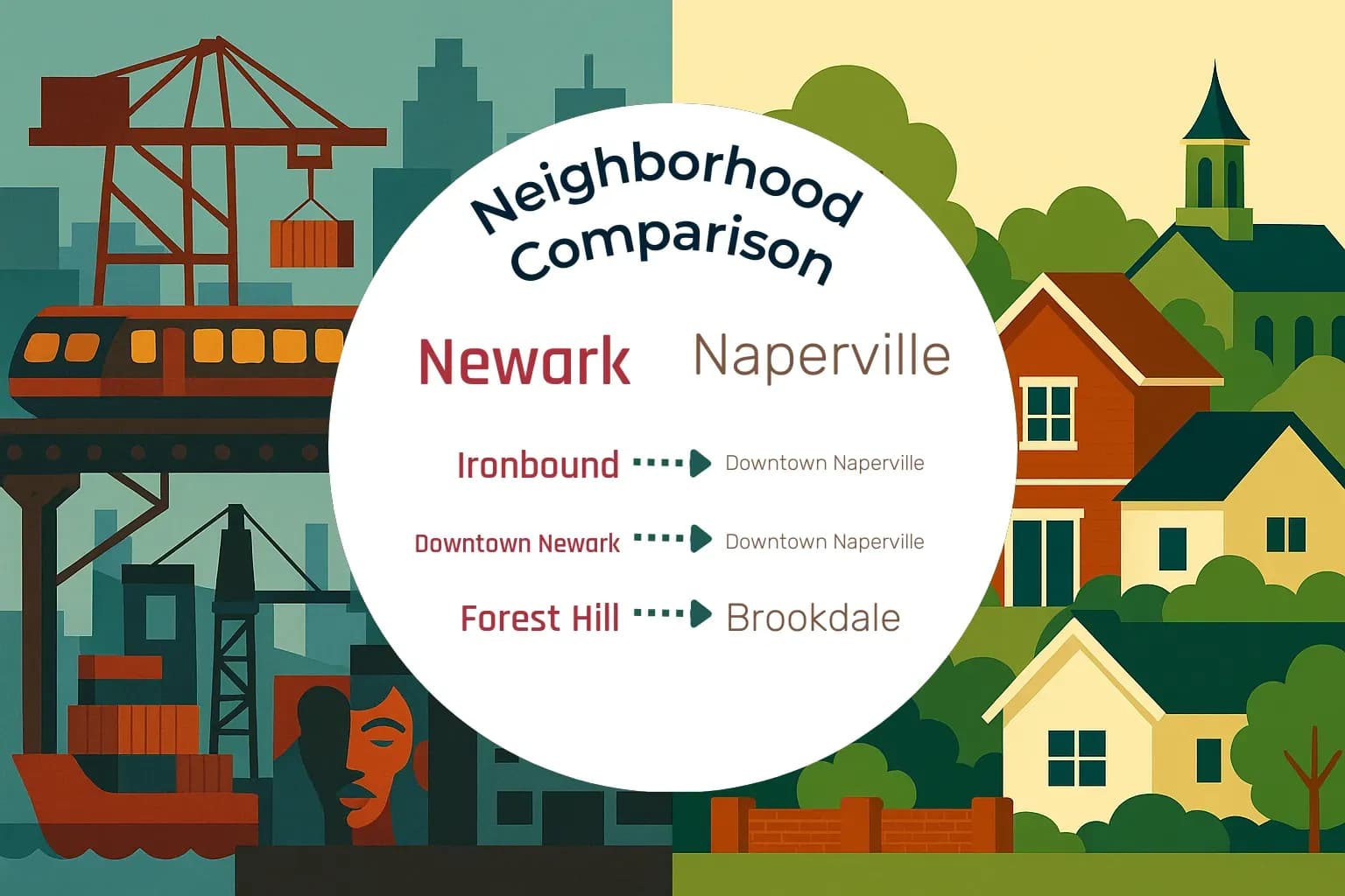Newark vs Naperville Neighborhood Comparison