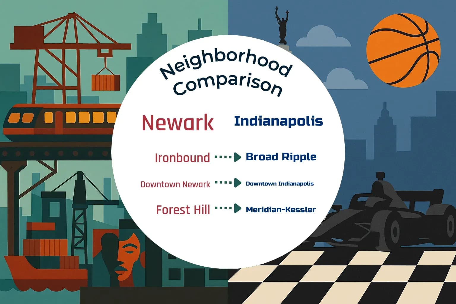 Newark vs Indianapolis Neighborhood Comparison