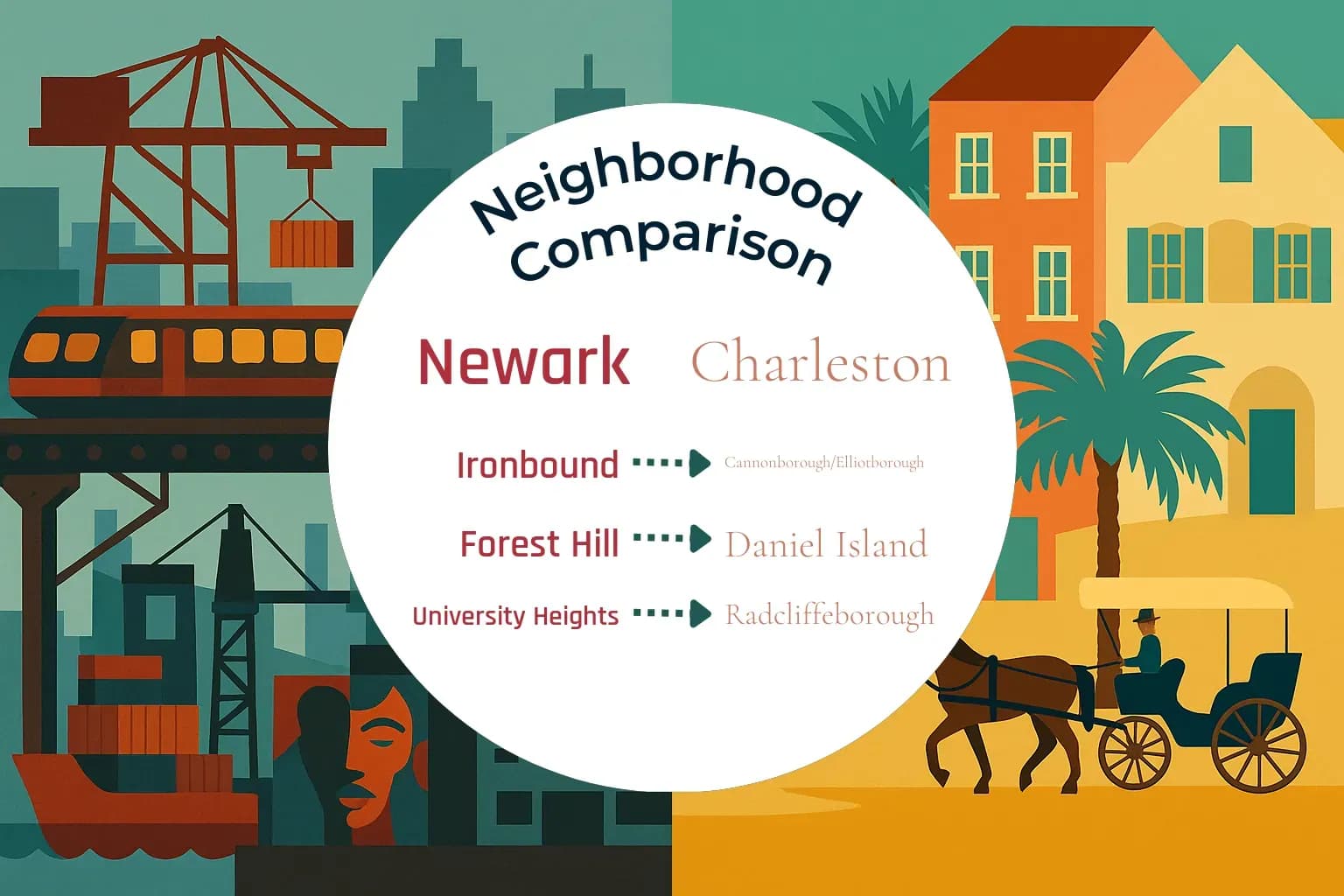 Newark vs Charleston Neighborhood Comparison