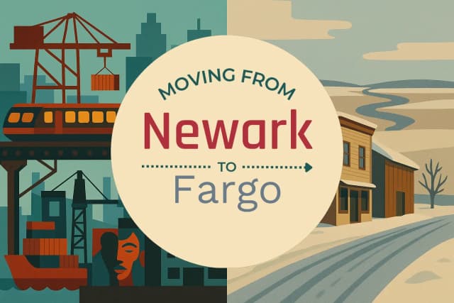 Moving from Newark to Fargo