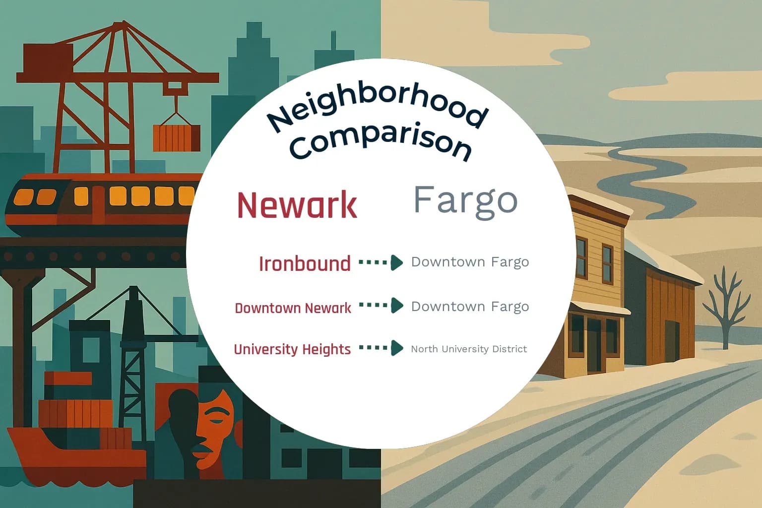 Newark vs Fargo Neighborhood Comparison