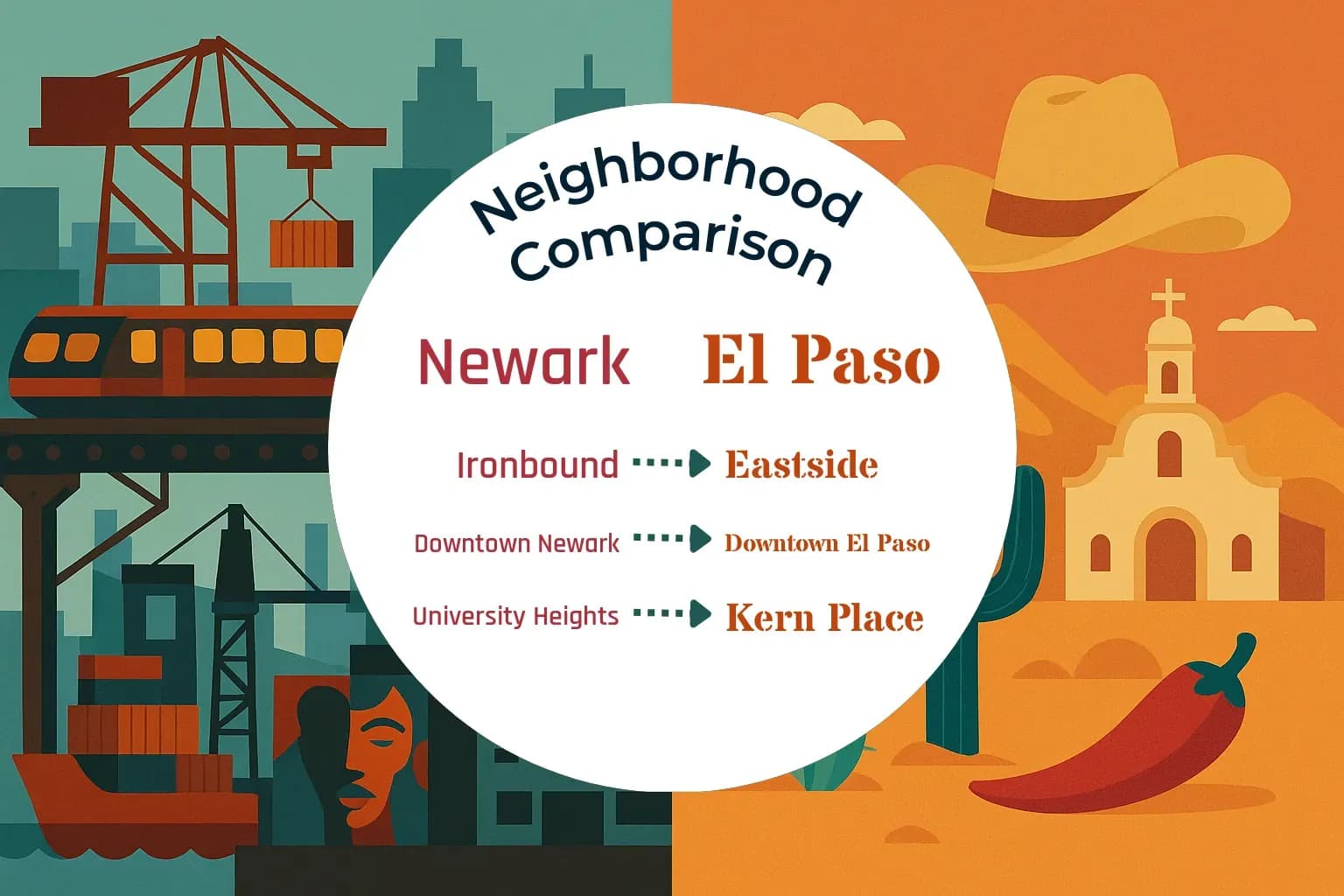 Newark vs El Paso Neighborhood Comparison