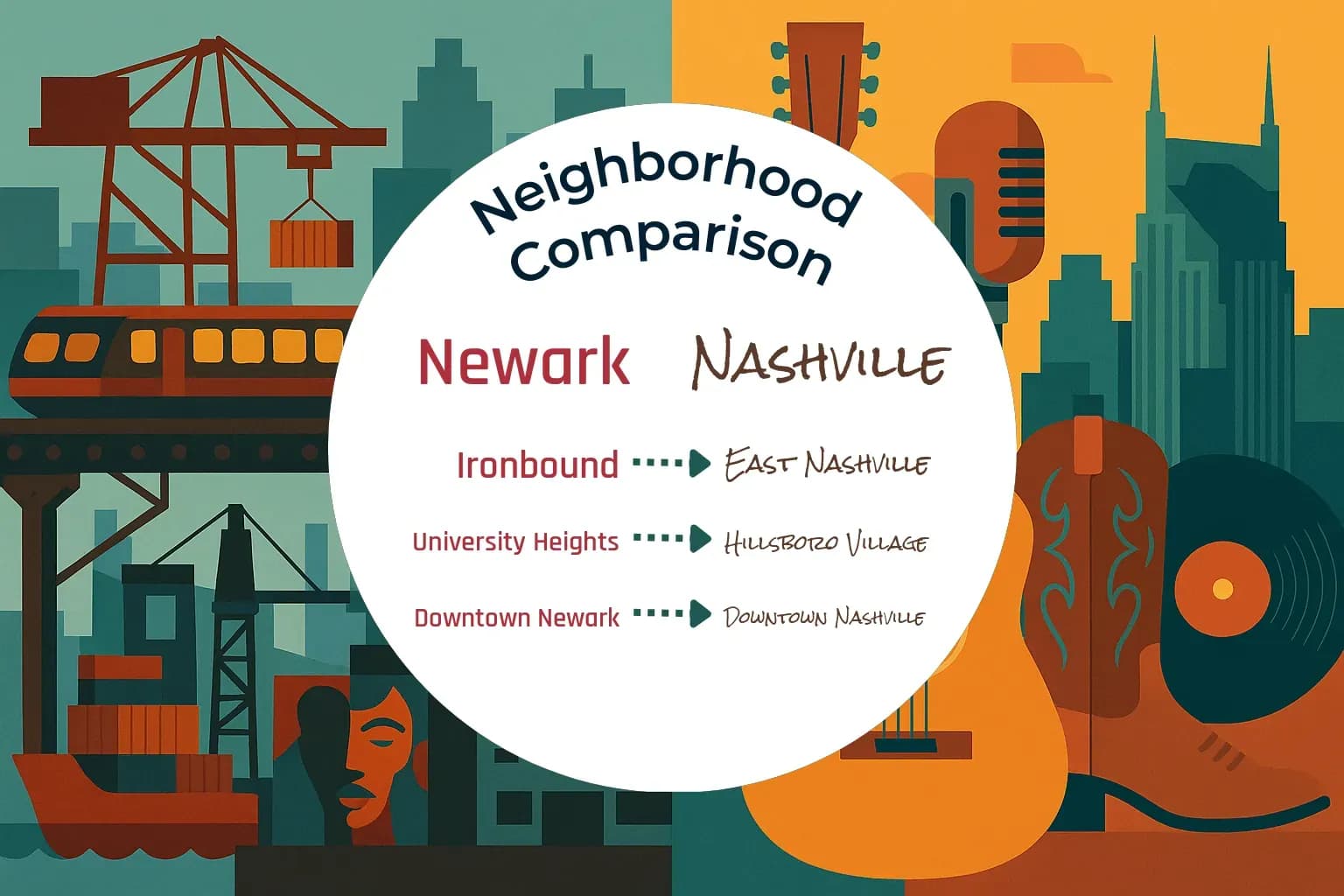 Newark vs Nashville Neighborhood Comparison