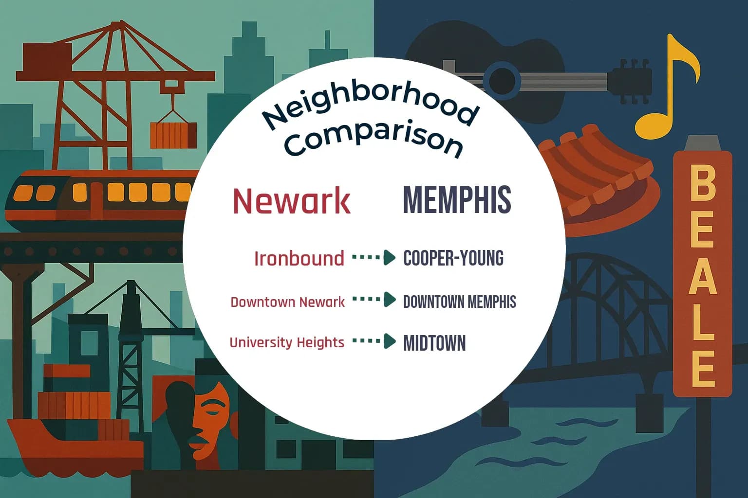 Newark vs Memphis Neighborhood Comparison
