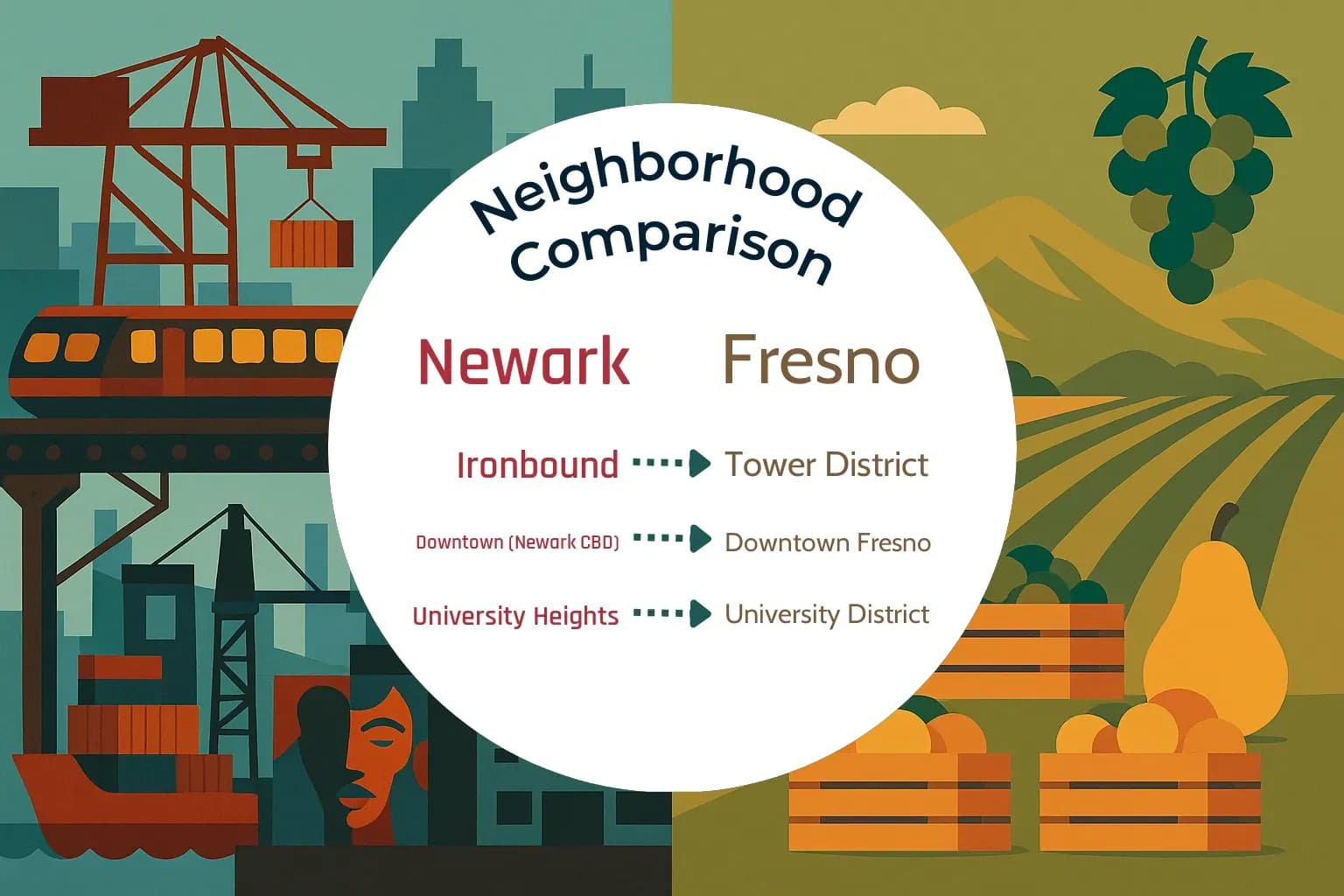 Newark vs Fresno Neighborhood Comparison