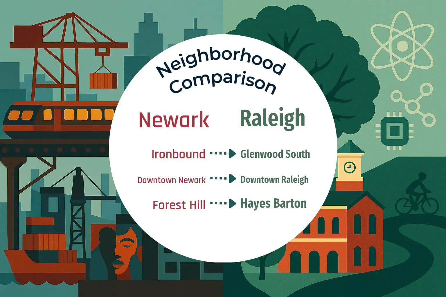 Newark vs Raleigh Neighborhood Comparison