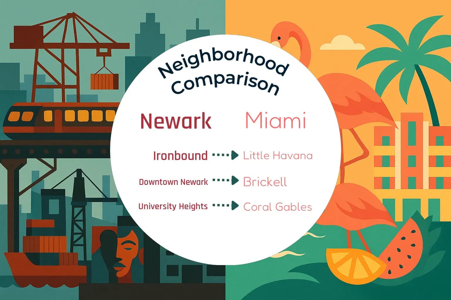 Newark vs Miami Neighborhood Comparison
