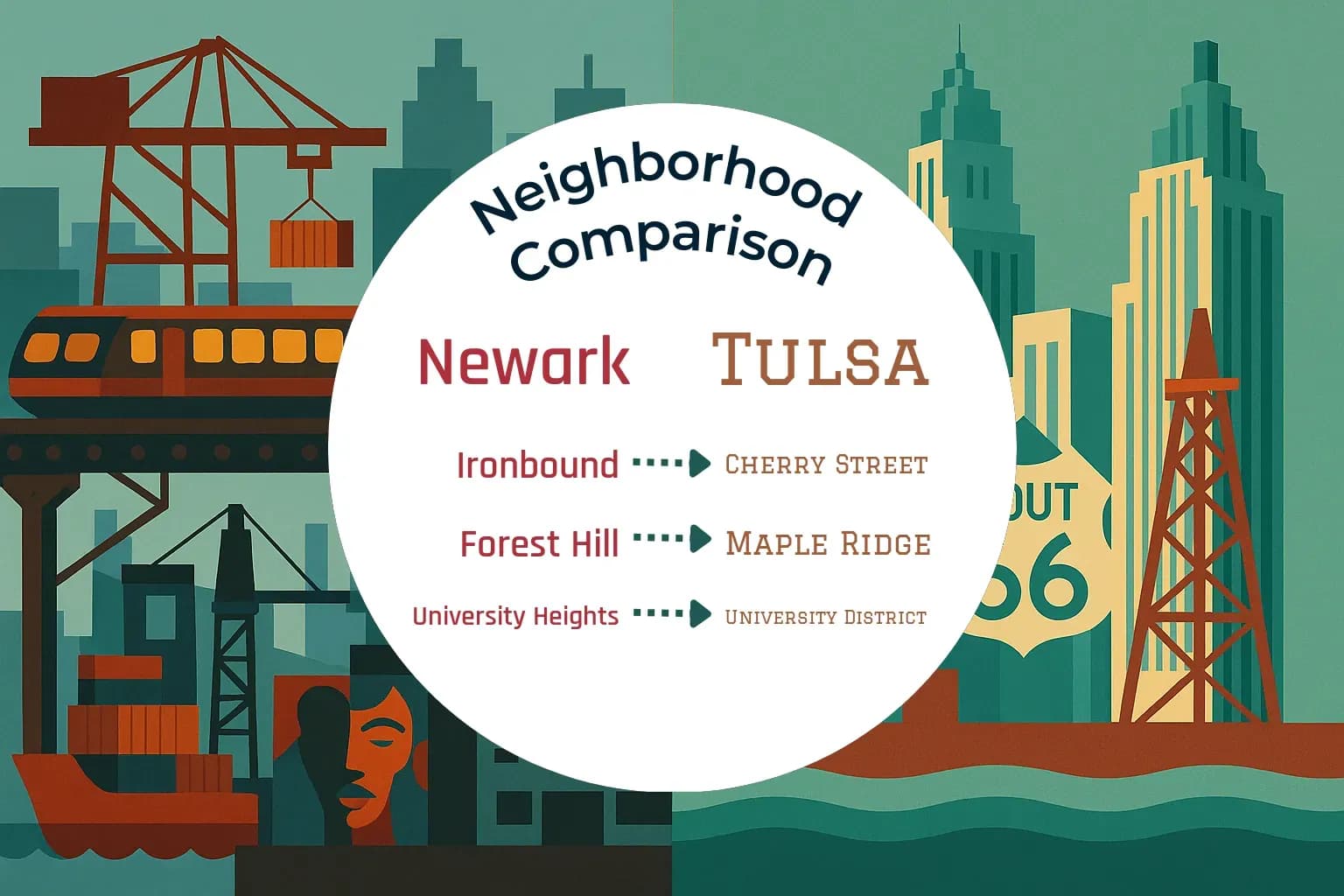 Newark vs Tulsa Neighborhood Comparison