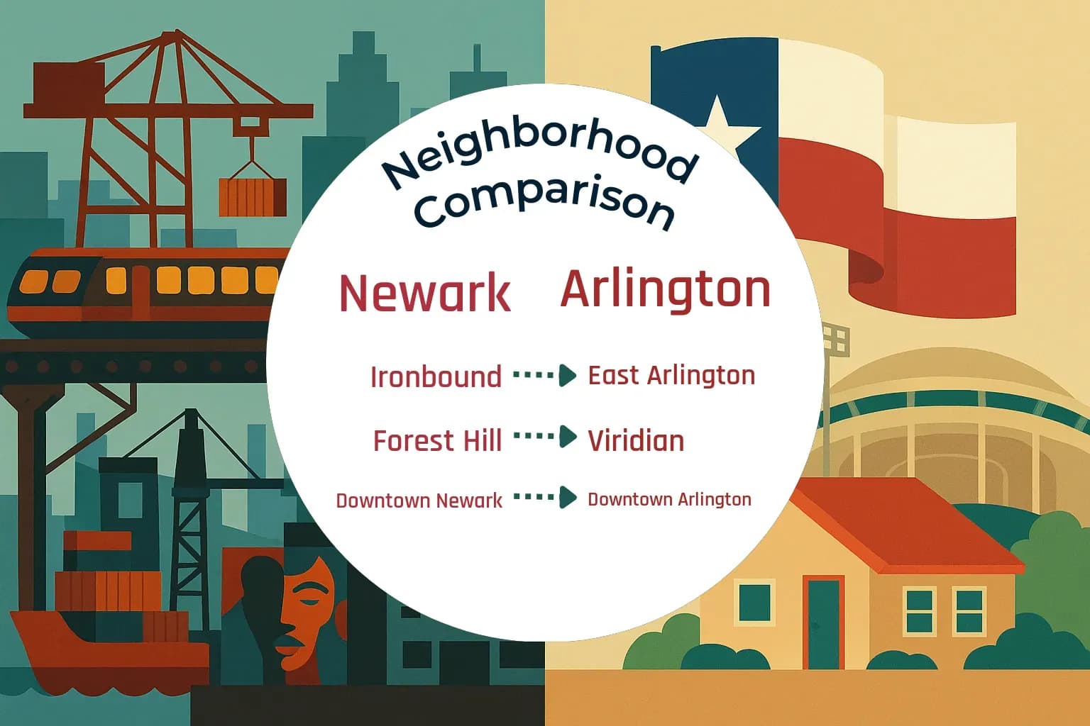 Newark vs Arlington Neighborhood Comparison