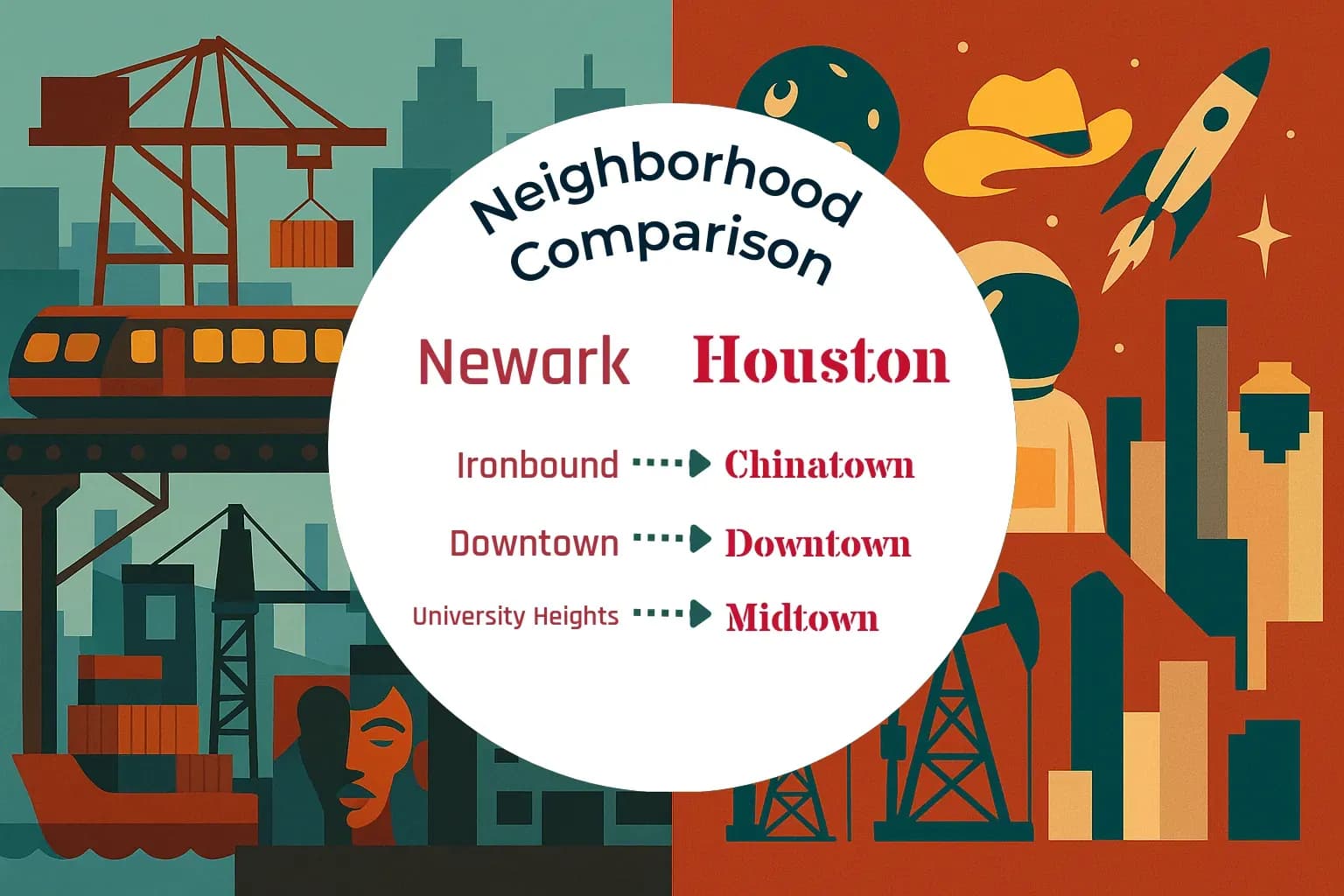 Newark vs Houston Neighborhood Comparison
