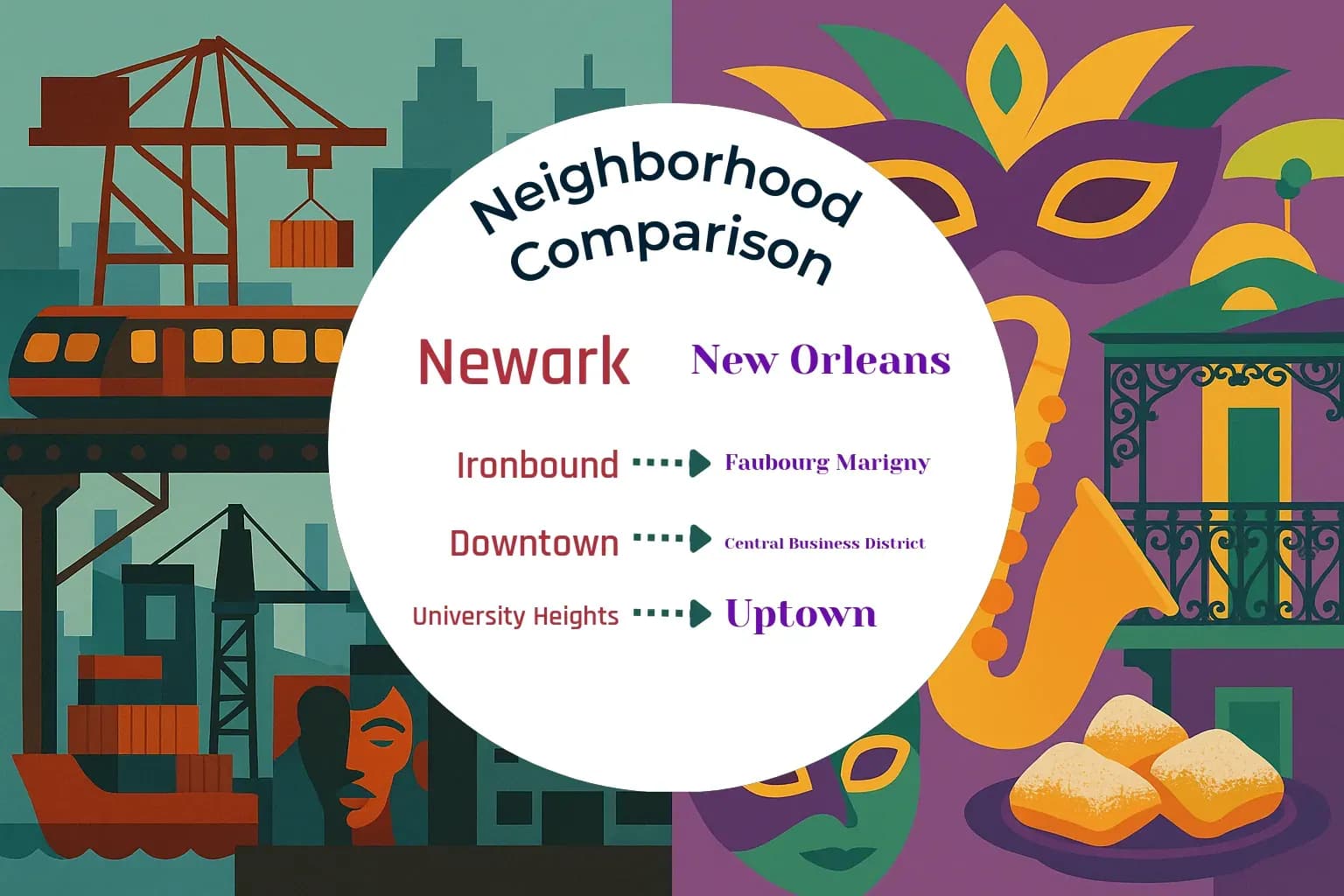 Newark vs New Orleans Neighborhood Comparison