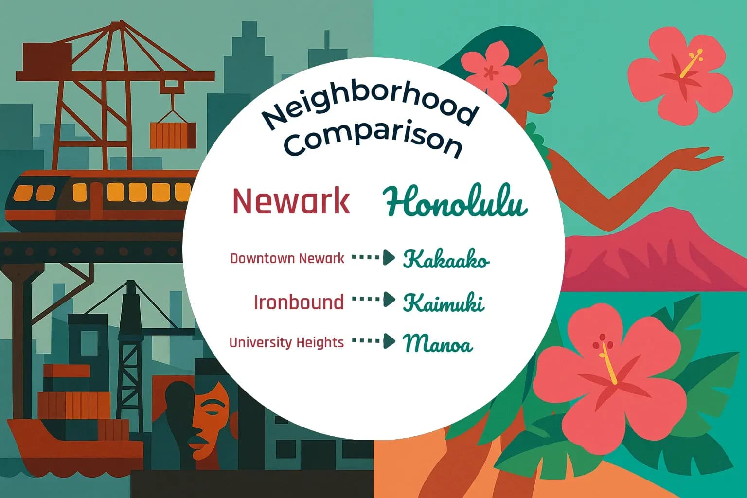 Newark vs Honolulu Neighborhood Comparison