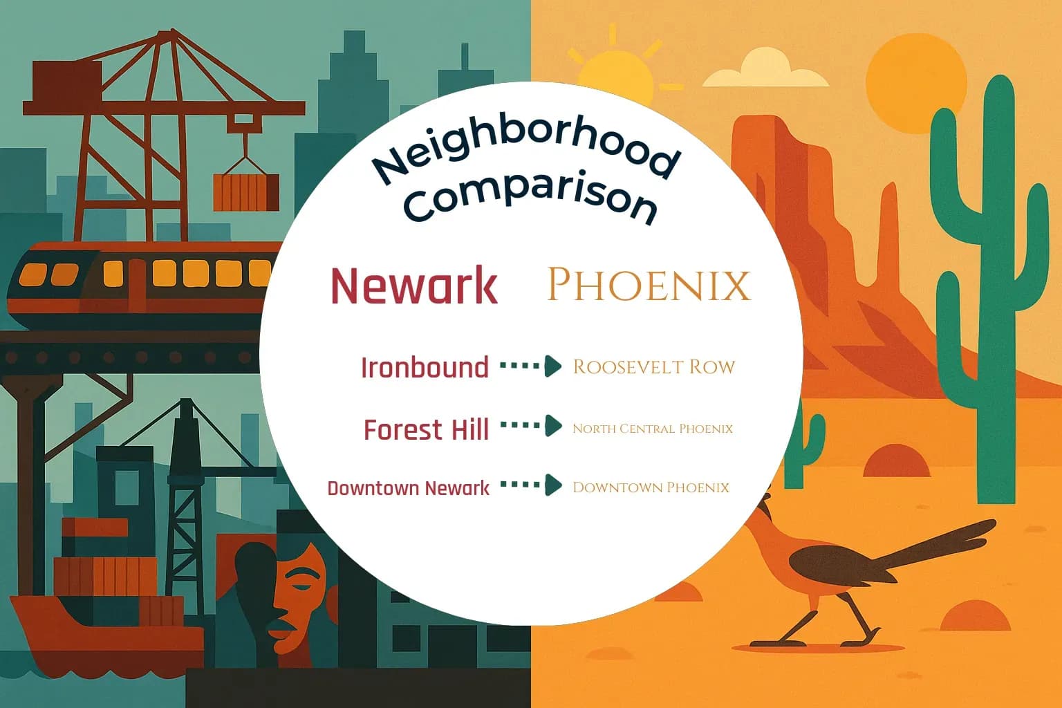Newark vs Phoenix Neighborhood Comparison